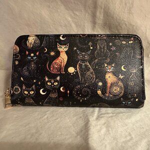 WALLET WRISTLET  CLUTCH "LUNACAT" NWOT